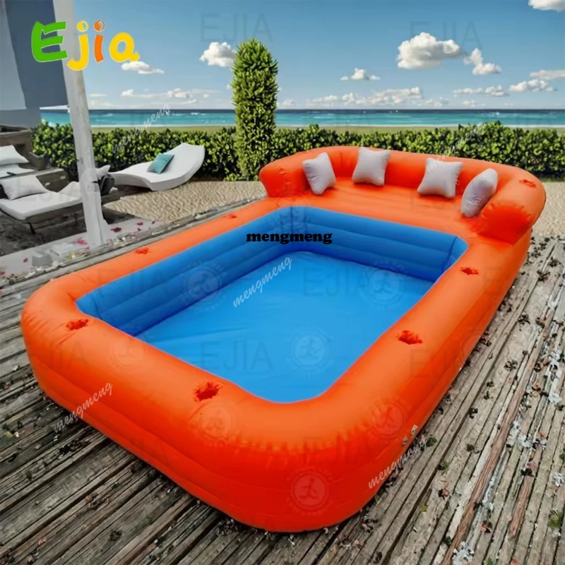 Kids Outdoor Lounge Chair - 16ft-5m Duża rodzinna dmuchana sofa-basen na