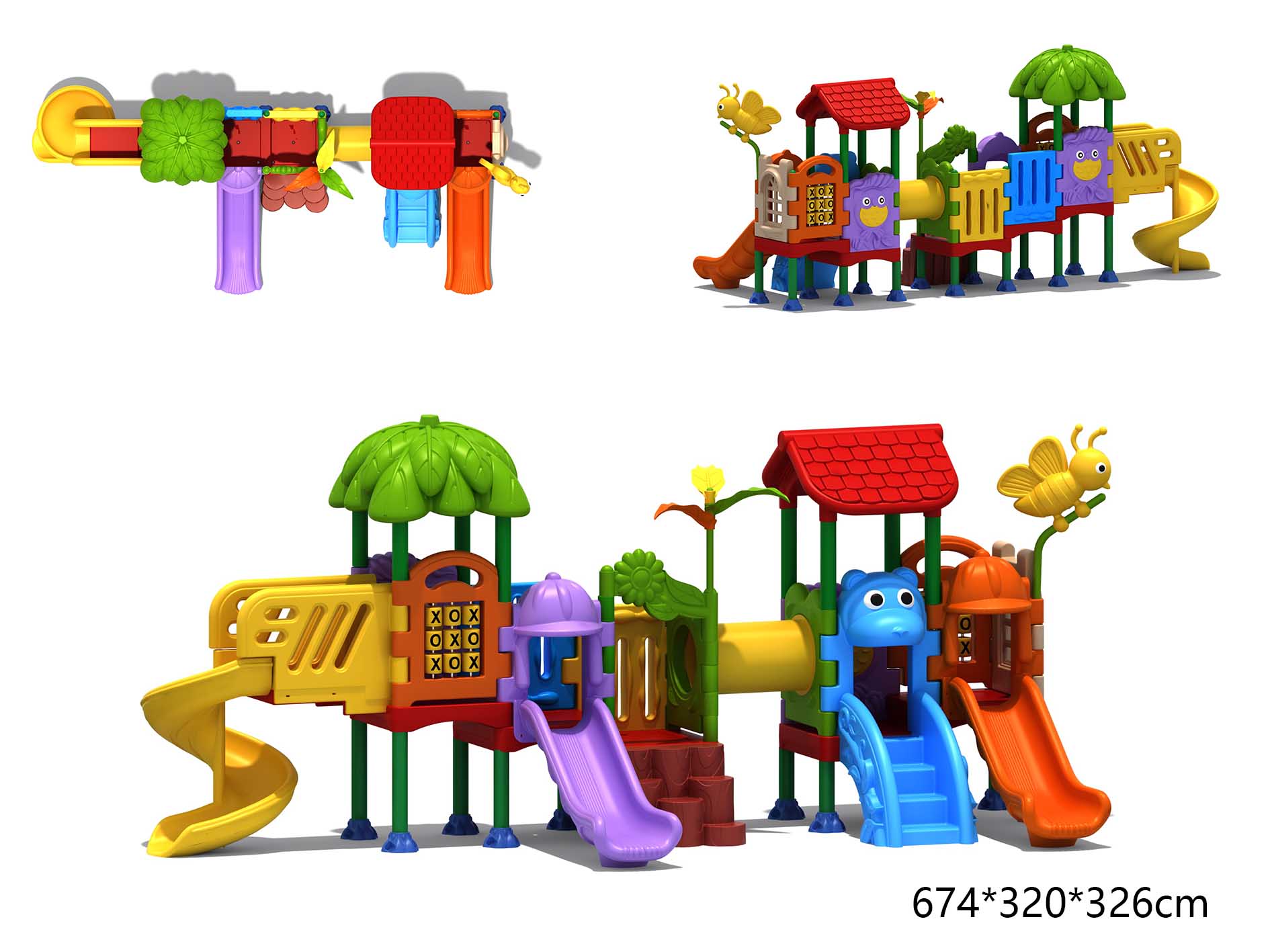 Kids Outdoor Playhouse - Zestawy zabawek dla dzieci na plac