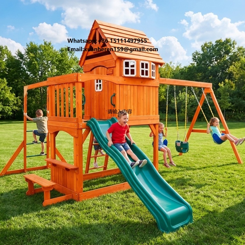 Kids Outdoor Garden Set - Duże zewnętrzne urządzenia rekreacyjne dla dzieci,