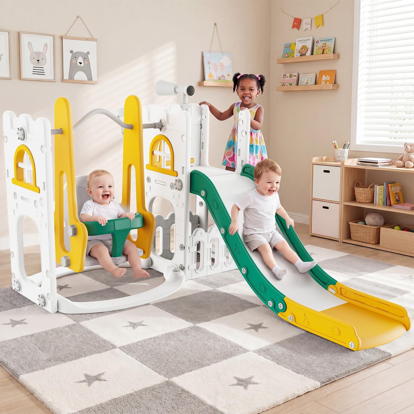 Kids Outdoor Playhouse - Zestaw 7 w 1 dla małych