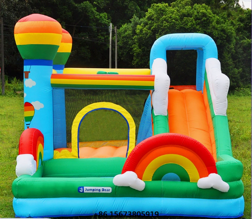 Kids Outdoor Jumping Castle - Dmuchany zamek dla dzieci ze zjeżdżalnią