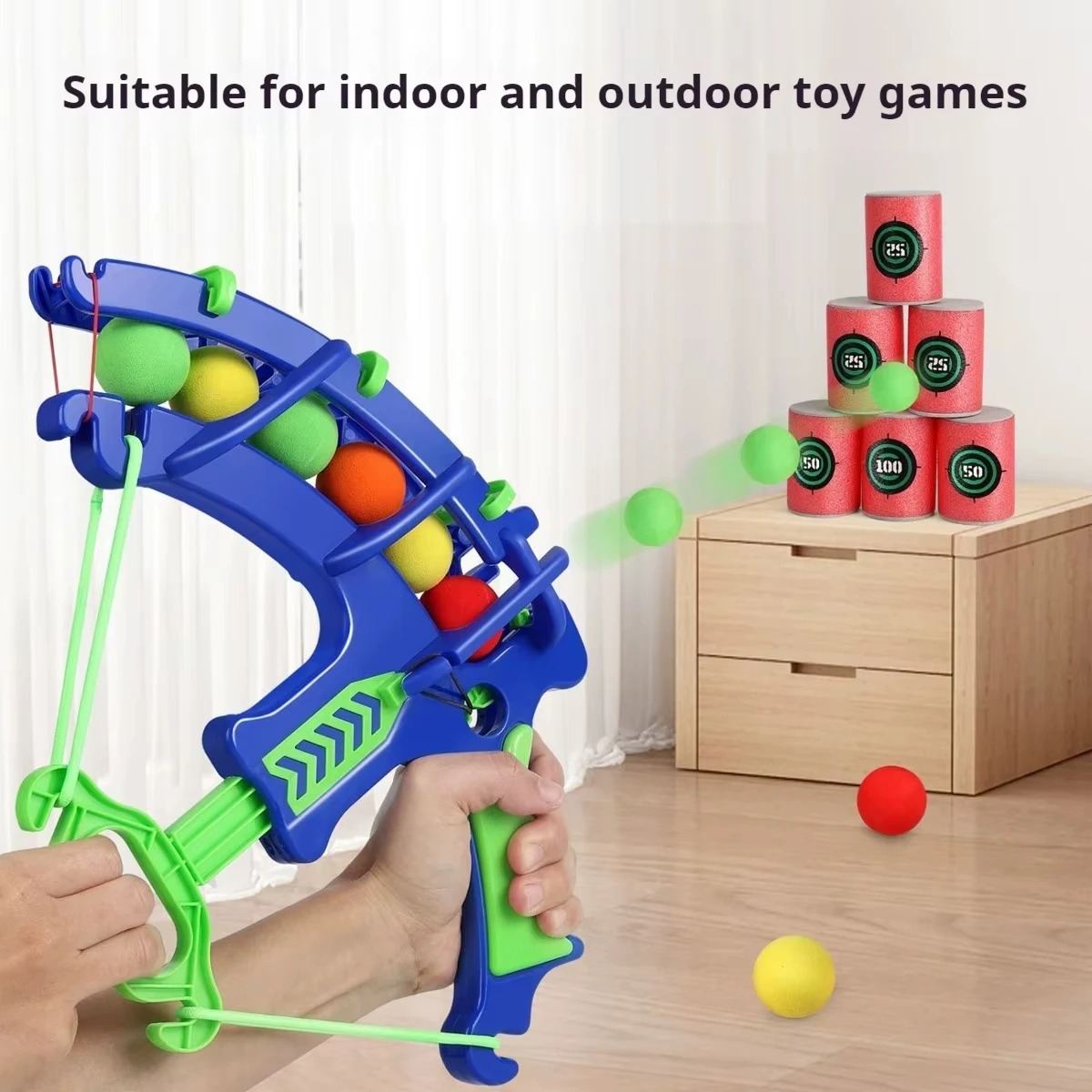 Kids Outdoor Games For Party - Zabawka dla dzieci: Proca sportowa, pistolet