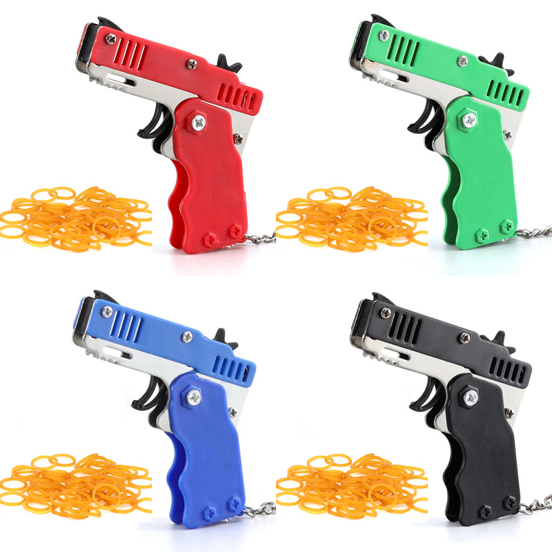 Kids Outdoor Games For Party - Mini brelok do kluczy pistolet z