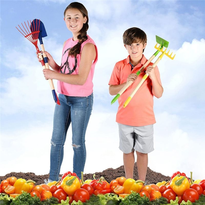 Kids Outdoor Garden Set - B05C-Zestaw narzędzi ogrodowych dla dzieci 4-częściowy