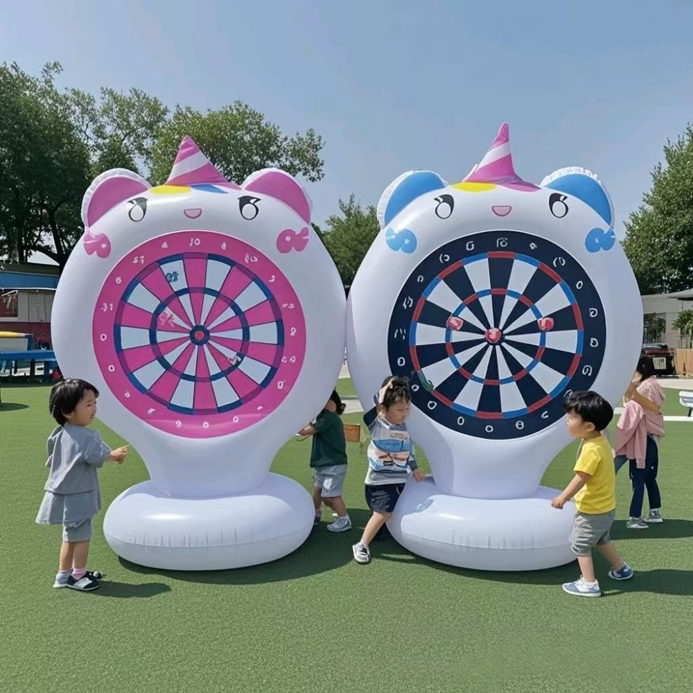 Kids Outdoor Games For Party - Nadmuchiwany Jednorożec Gra w Rzucanie Tarcza