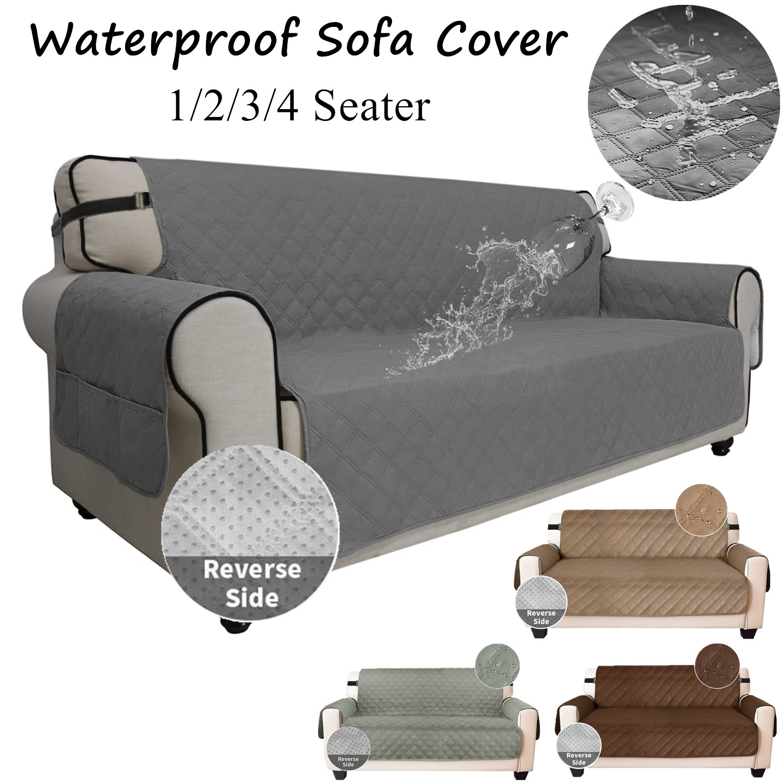 Kids Outdoor Lounge Chair - Wodoodporne pokrowce na sofy Odwracalny, pikowany