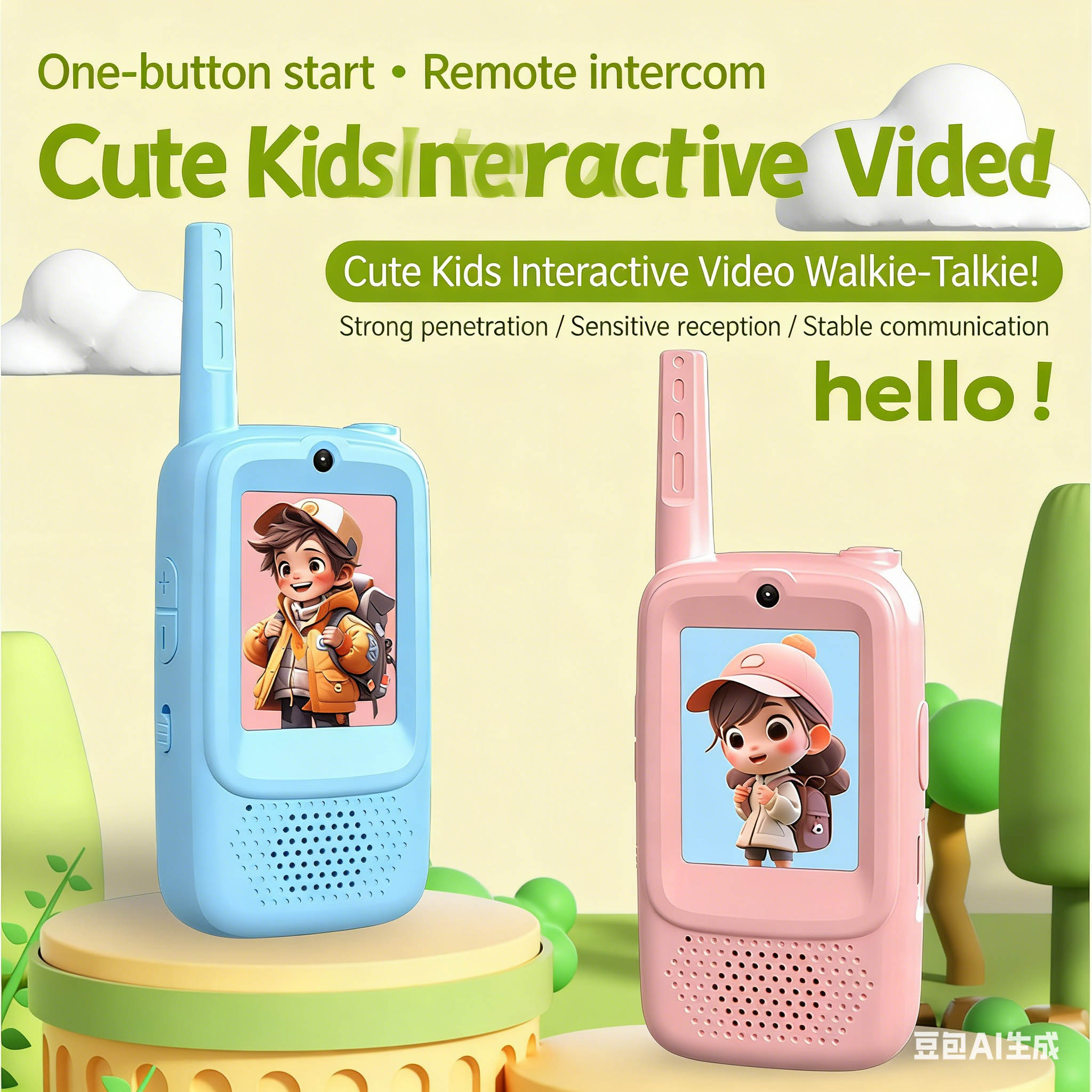 Kids Outdoor Voices - 2 SZT. Walkie Talkie dla Dzieci