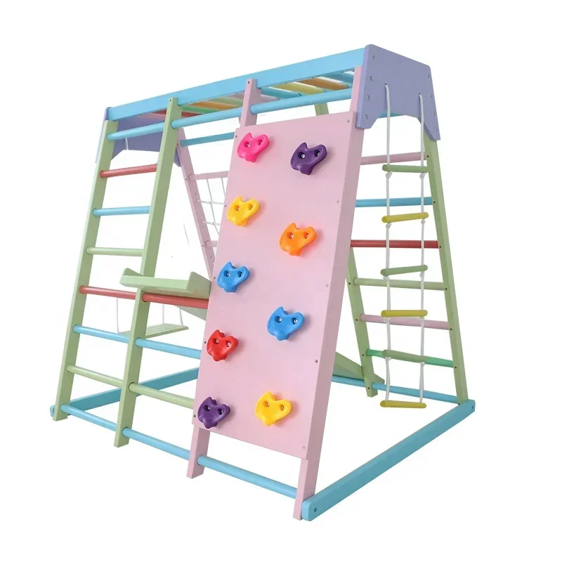 Kids Outdoor Gym - Drewniany zestaw do wspinaczki dla dzieci