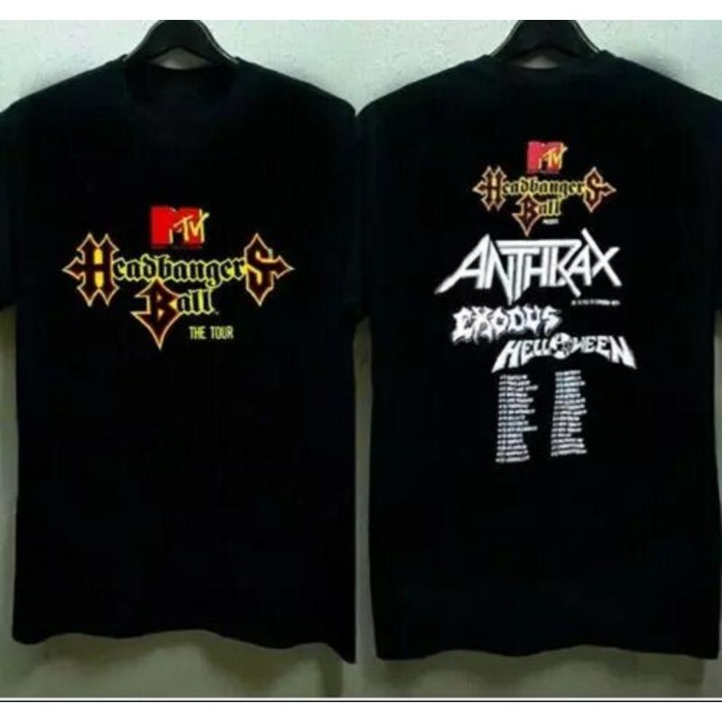 Tee Ball Set - Koszulka Vtg Headbangers Ball Tour 1989