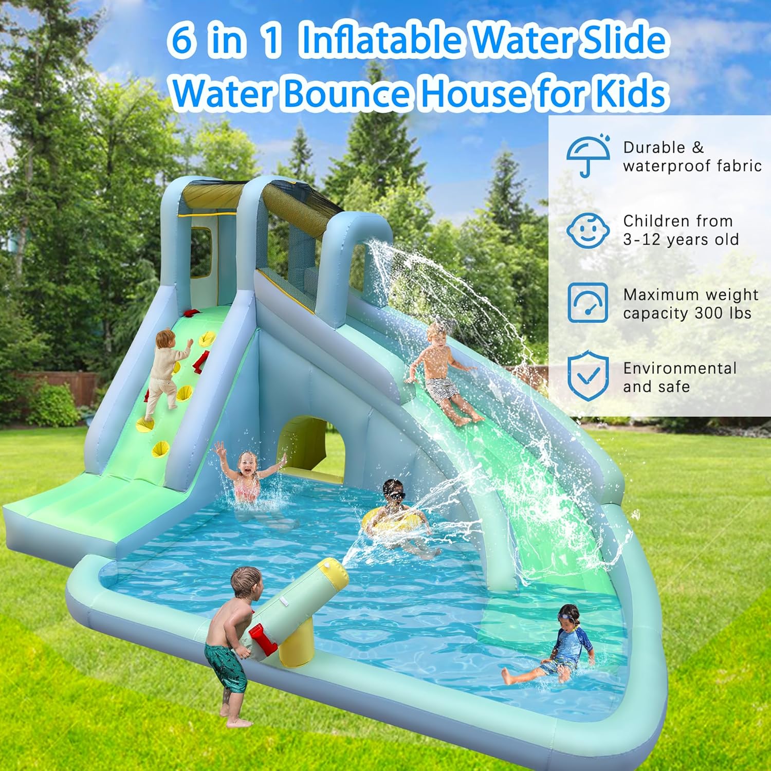 Nadmuchiwany park wodny dla dz – Kids Outdoor Climbing recenzja i cena