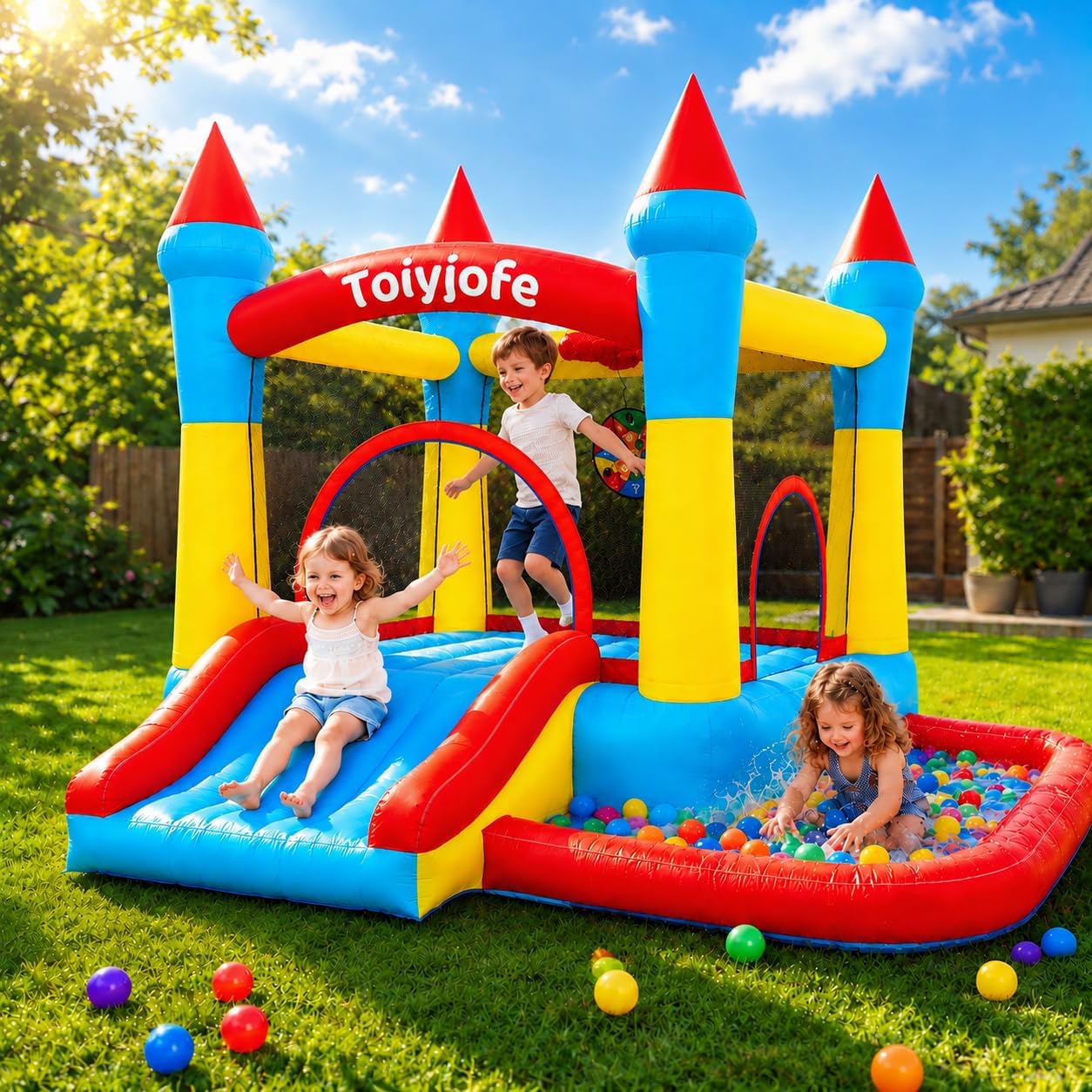 Dmuchany zamek dla dzieci w wi – Kids Outdoor Jumping Castle recenzja i cena