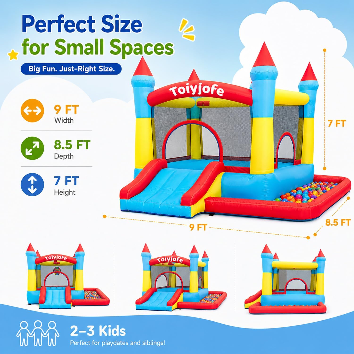 Dmuchany zamek dla dzieci w wi – Kids Outdoor Jumping Castle recenzja i cena