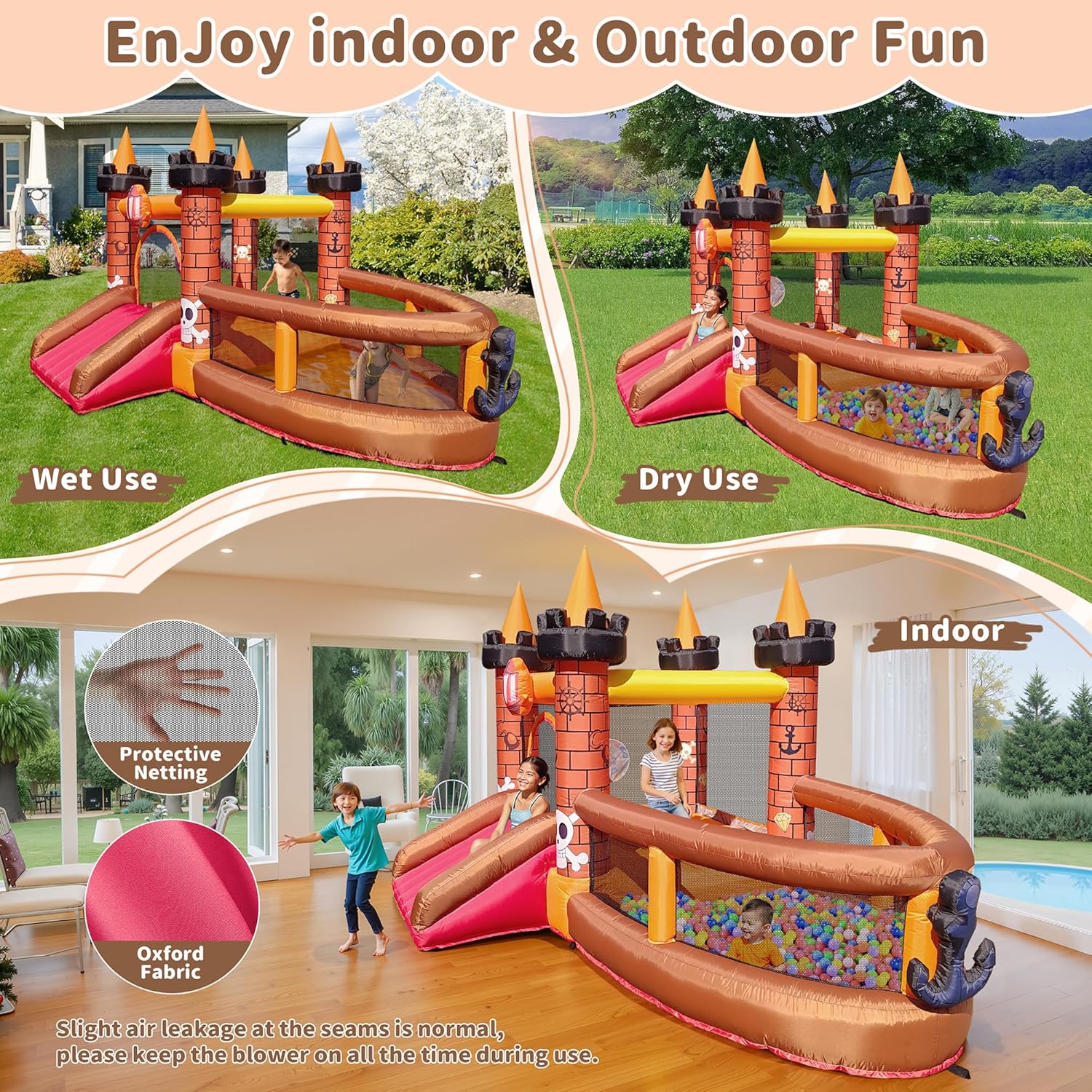 Nadmuchiwany zamek do skakania – Kids Outdoor Jumping Castle recenzja i cena