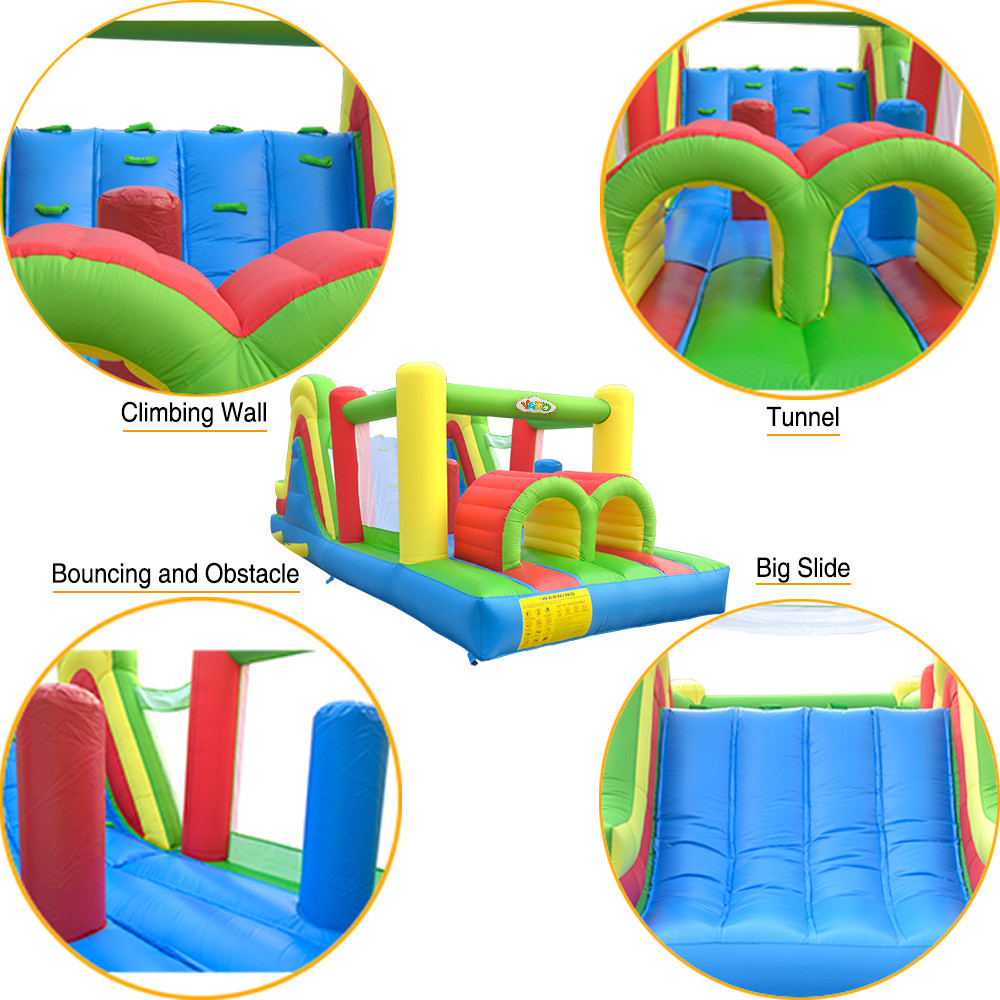Kolorowy dmuchany zamek dla dz – Kids Outdoor Jumping Castle recenzja i cena