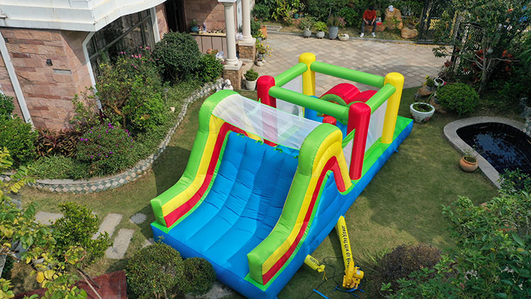 Kolorowy dmuchany zamek dla dz – Kids Outdoor Jumping Castle recenzja i cena