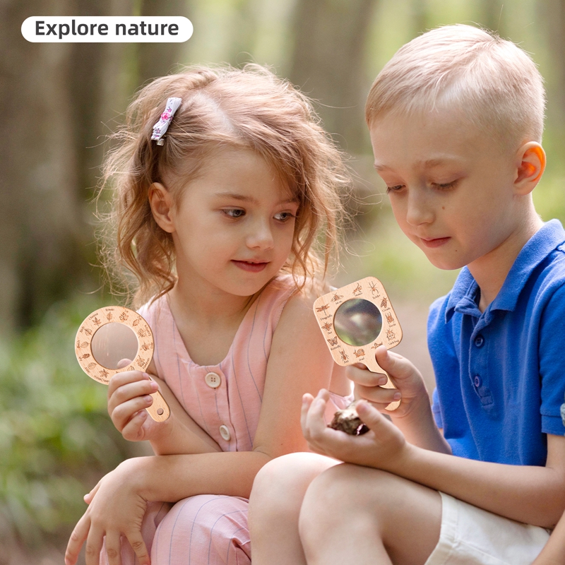 Drewniany zestaw z lupą do obs – Kids Outdoor Nature Toys recenzja i cena