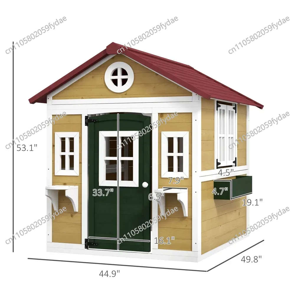 Drewniany domek dla dzieci na  – Kids Outdoor Playhouse recenzja i cena