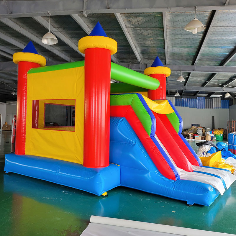 Dmuchany domek z zjeżdżalnią,  – Kids Outdoor Jumping Castle recenzja i cena