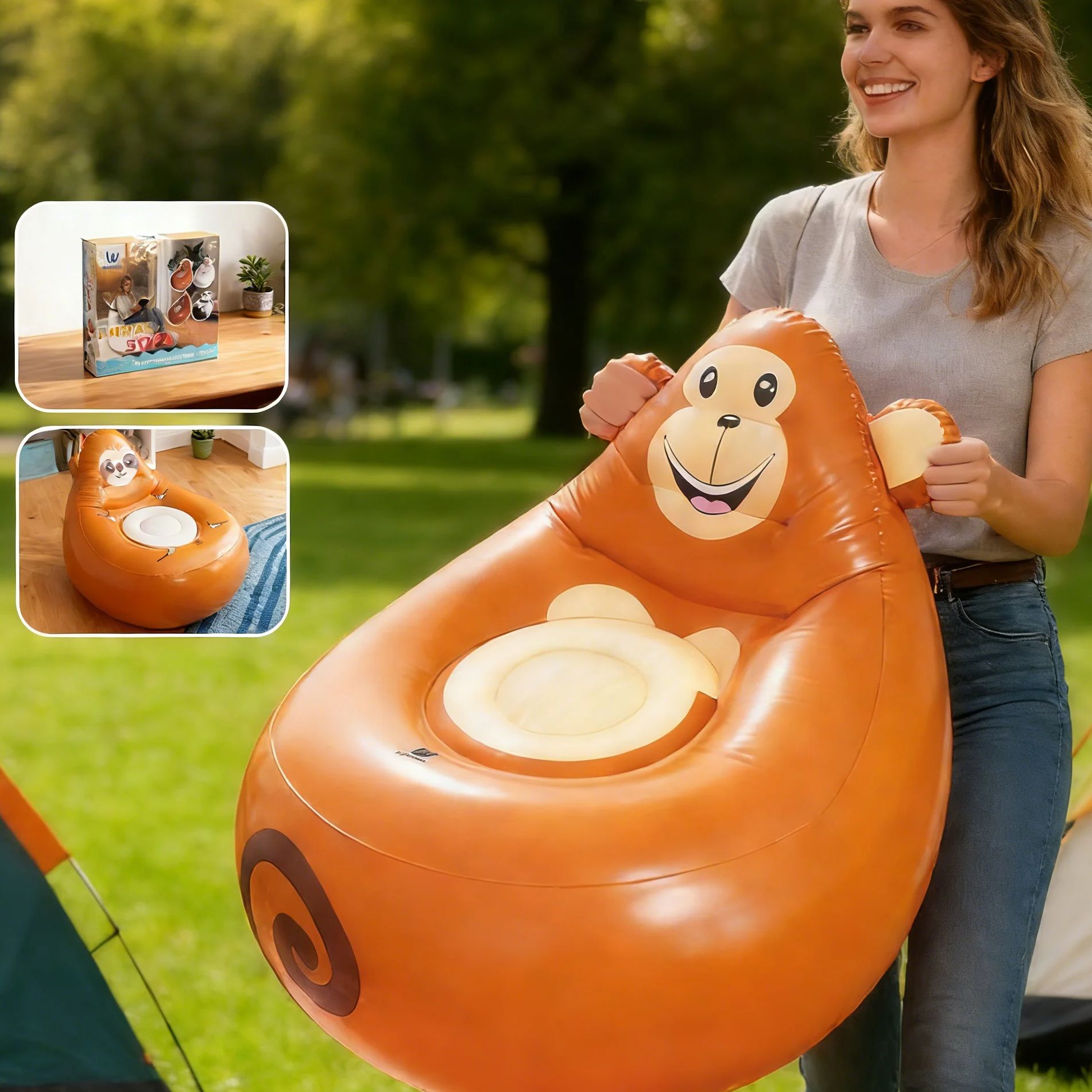 Nadmuchiwana sofa leniuch dla  – Kids Outdoor Lounge Chair recenzja i cena