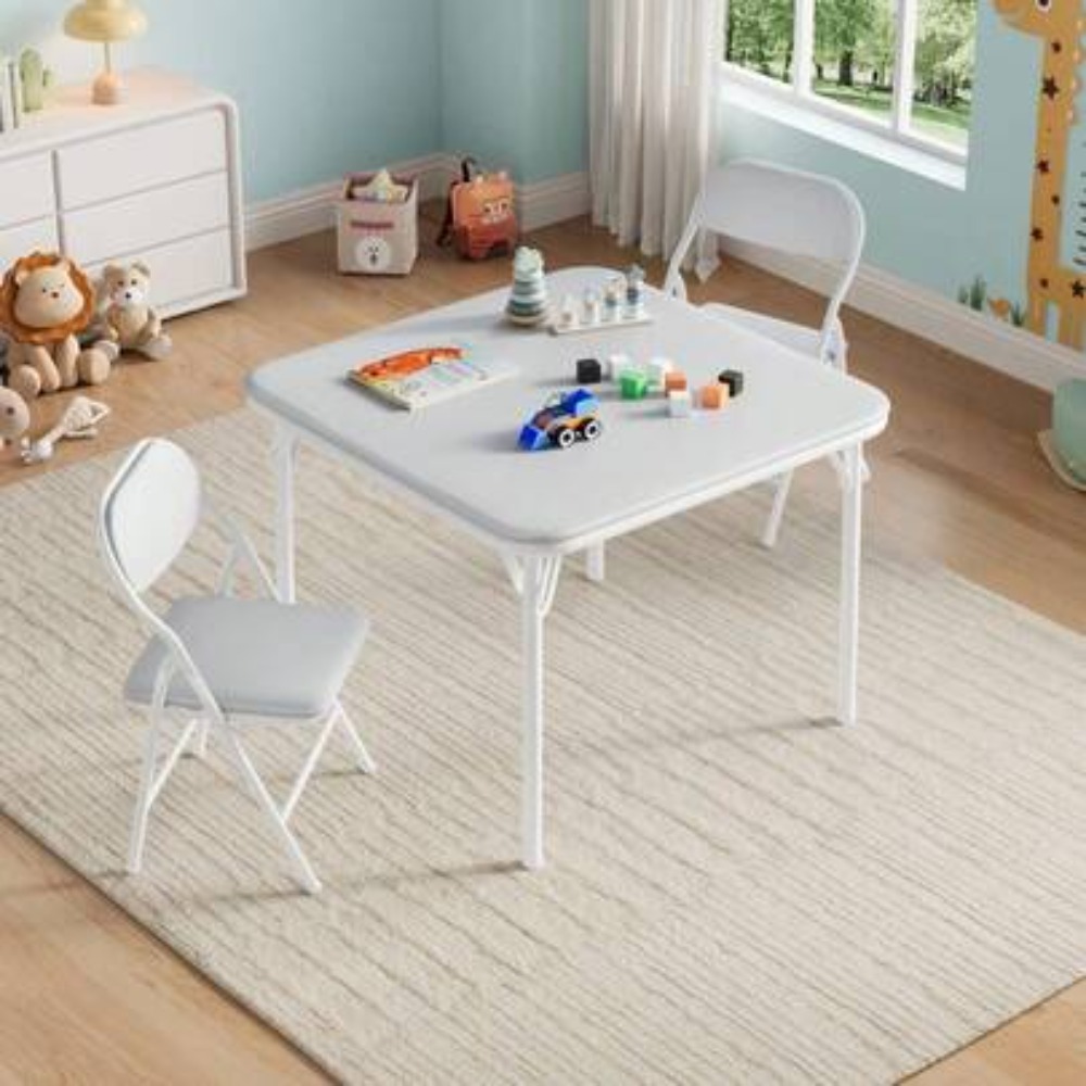 Zestaw składanych stołów i krz – Kids Outdoor Dining Set recenzja i cena