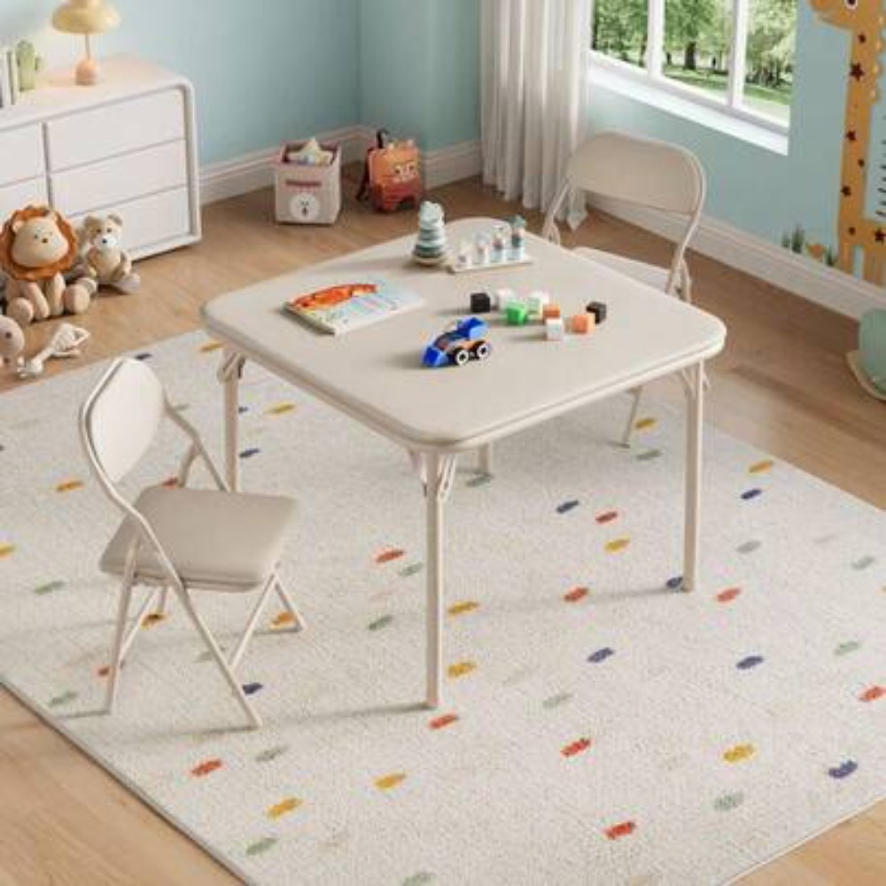Zestaw składanych stołów i krz – Kids Outdoor Dining Set recenzja i cena