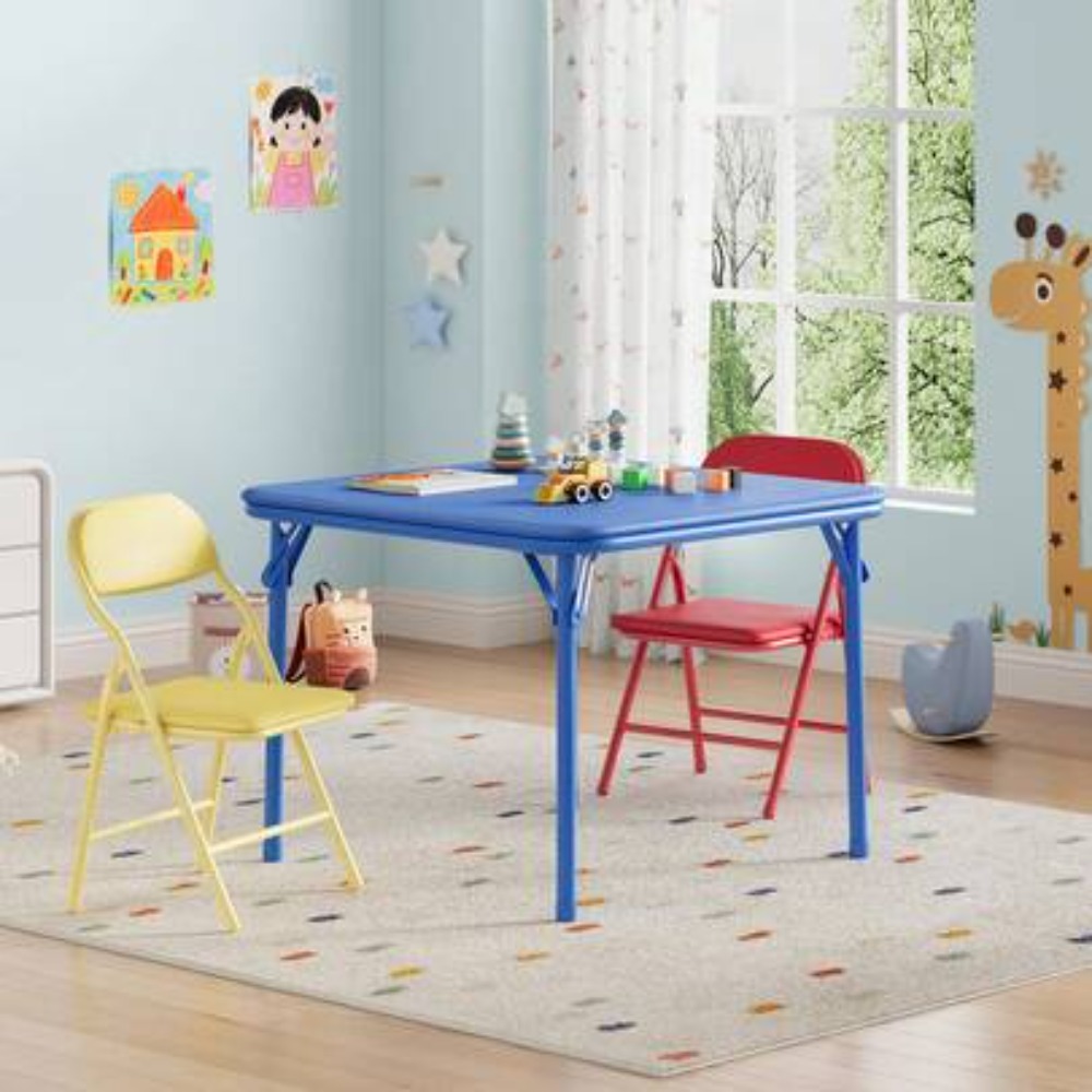Zestaw składanych stołów i krz – Kids Outdoor Dining Set recenzja i cena