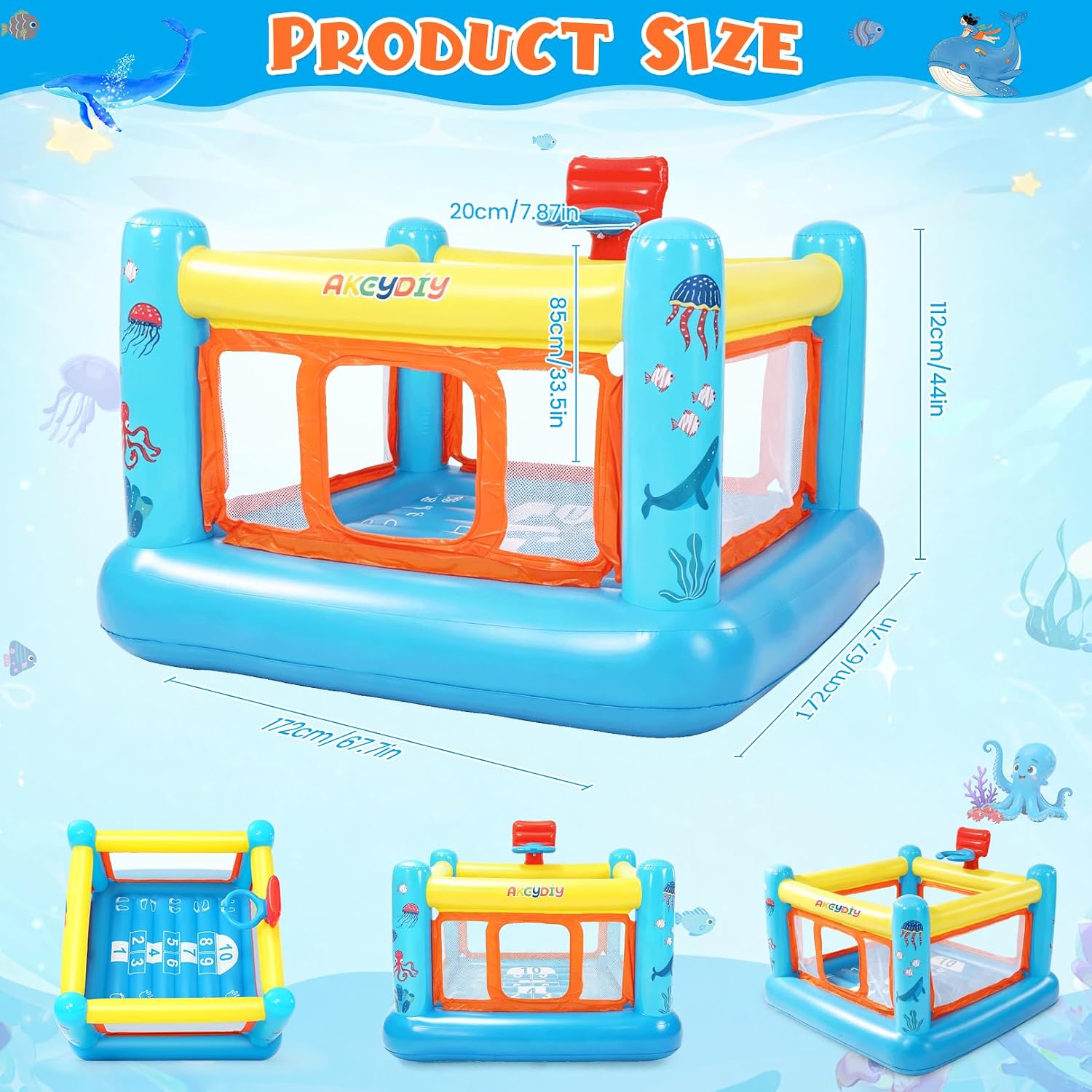 Dmuchany domek do skakania, dm – Kids Outdoor Jumping Castle recenzja i cena