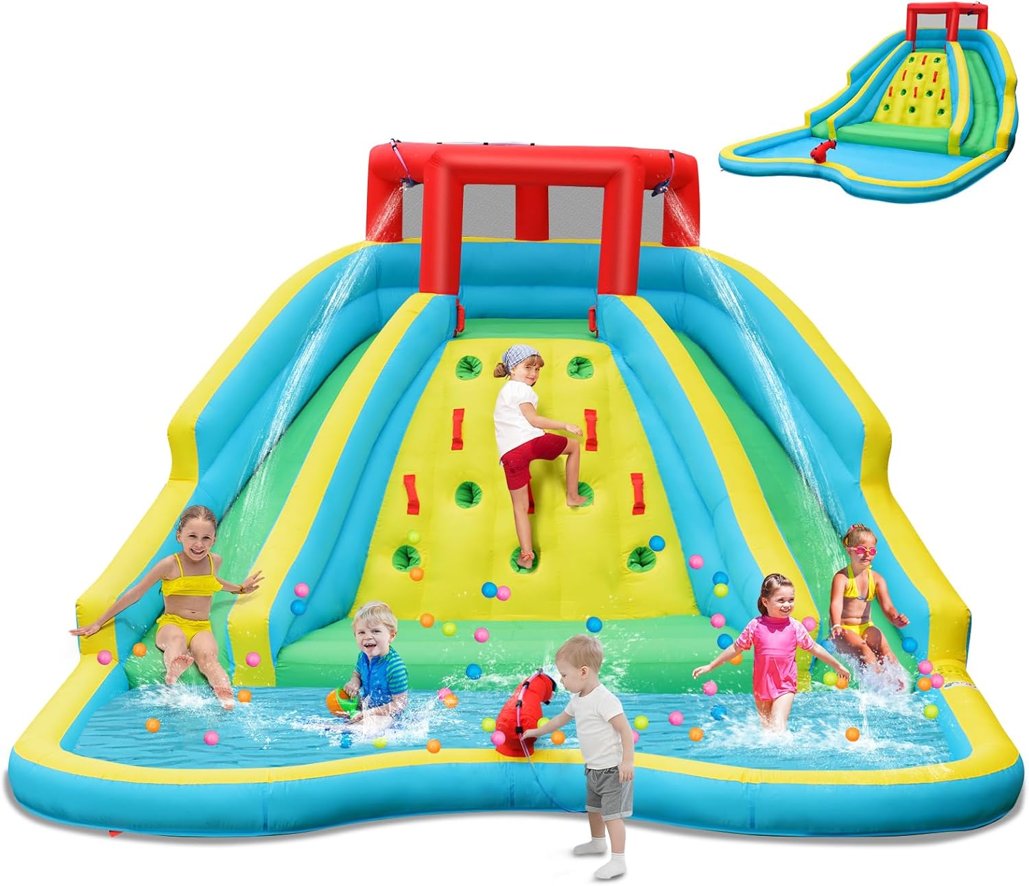 Ogromna dmuchana zjeżdżalnia w – Kids Outdoor Climbing recenzja i cena