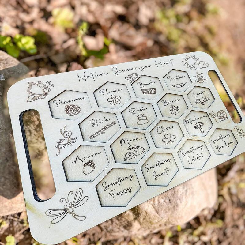 Scavenger Board For Kids Woode – Kids Outdoor Scavenger Hunt recenzja i cena