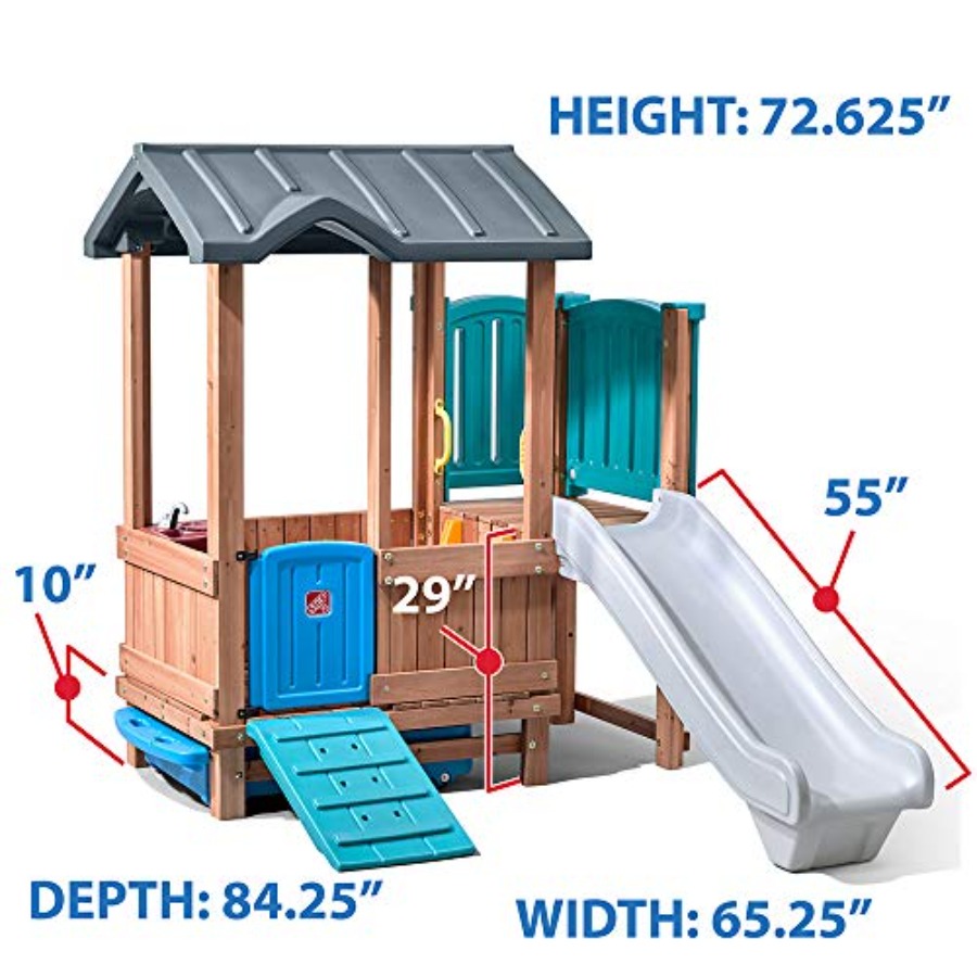 Drewniany domek do zabawy i zj – Kids Outdoor Playhouse recenzja i cena