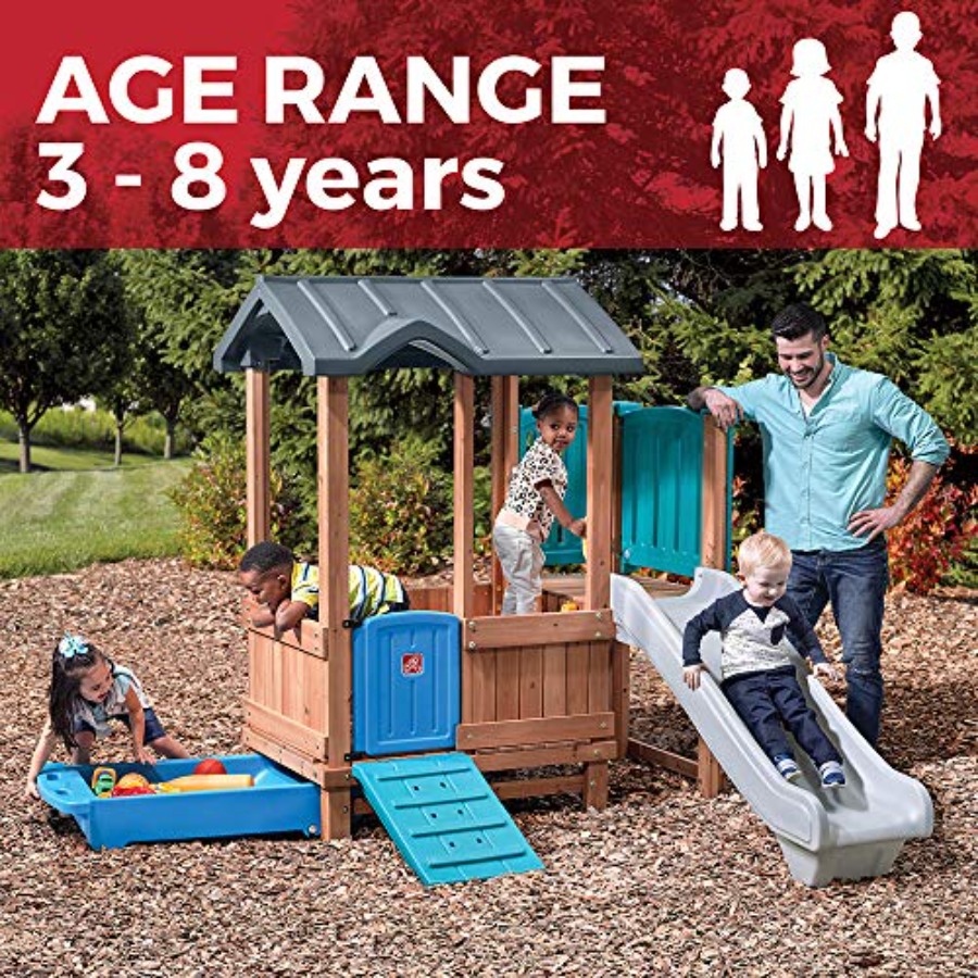 Drewniany domek do zabawy i zj – Kids Outdoor Playhouse recenzja i cena
