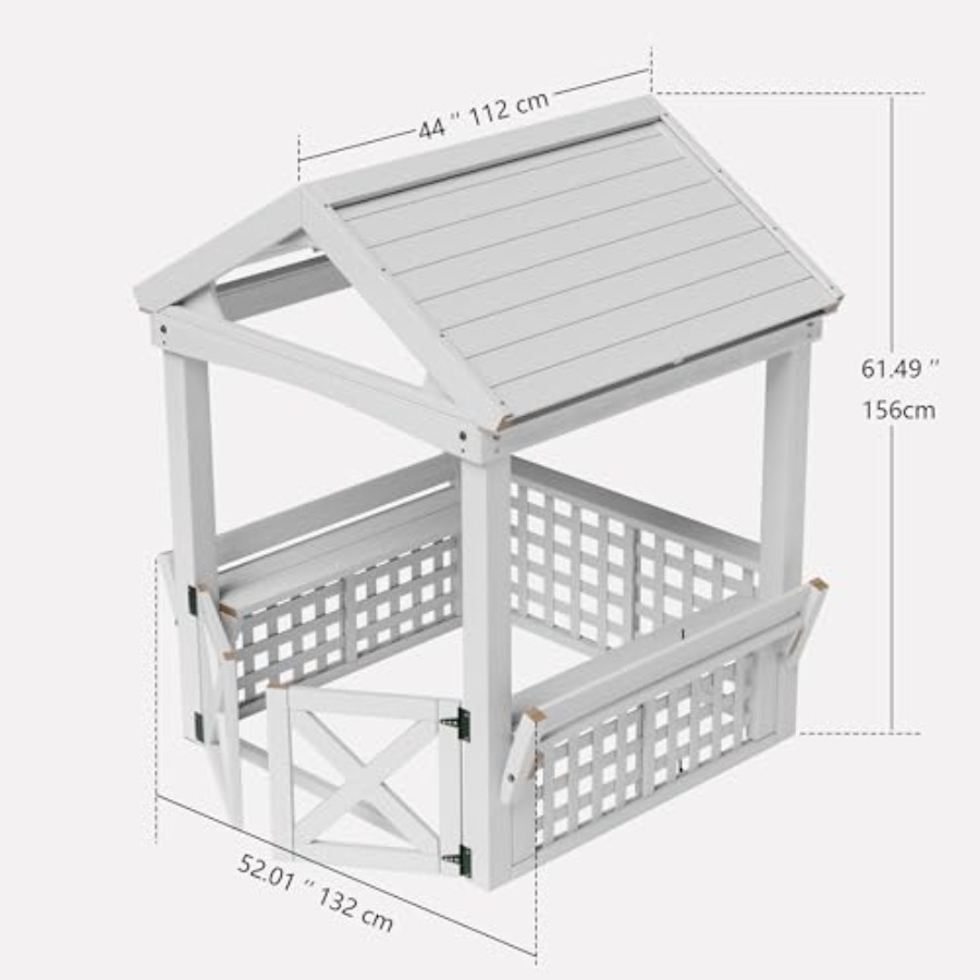 Drewniany domek do zabawy dla  – Kids Outdoor Playhouse recenzja i cena