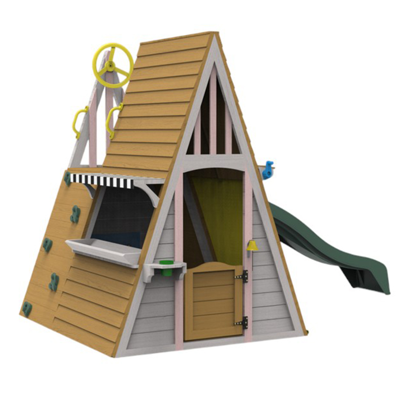 Drewniane zabawki na zewnątrz  – Kids Outdoor Playhouse recenzja i cena