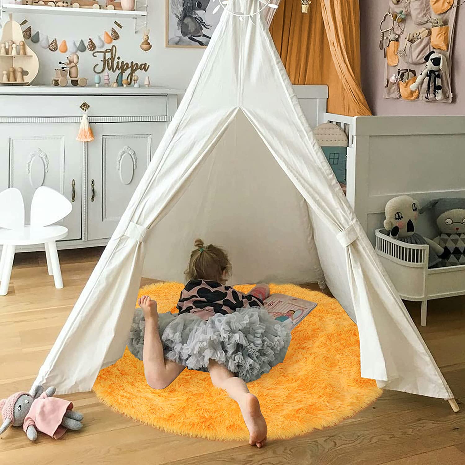 Miękki pomarańczowy okrągły dy – Kids Outdoor Teepee recenzja i cena