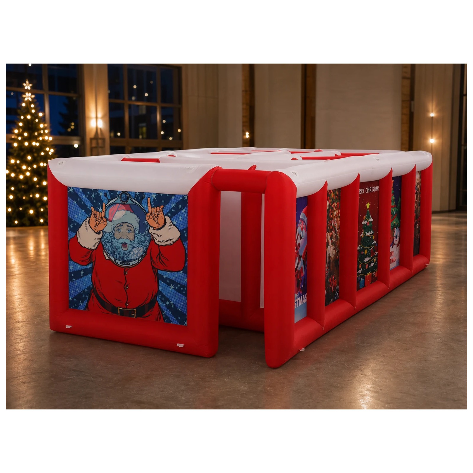 Duży czerwono-biały dmuchany l – Kids Outdoor Games For Party recenzja i cena