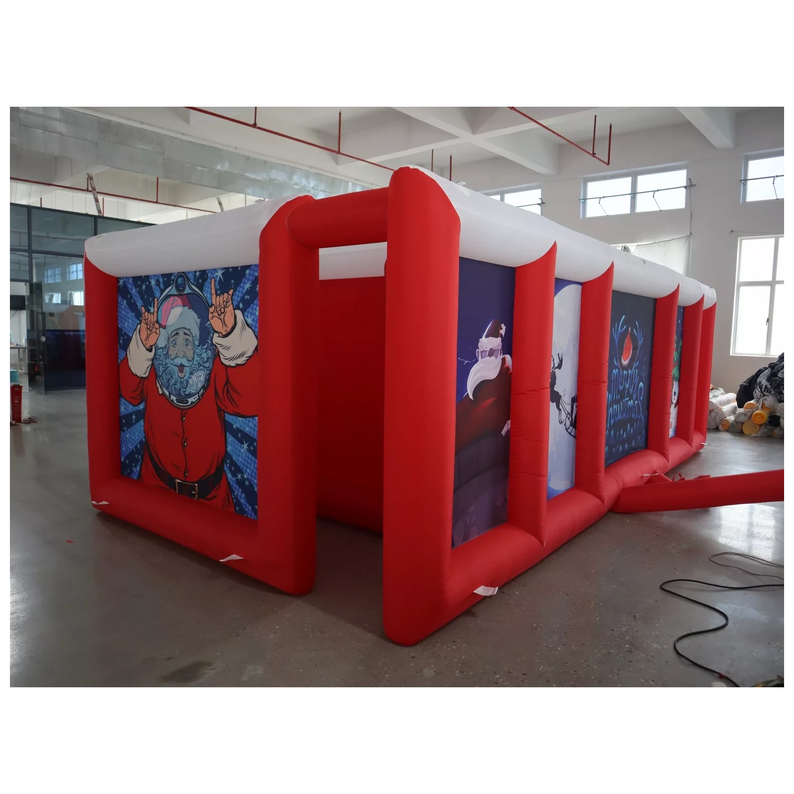 Duży czerwono-biały dmuchany l – Kids Outdoor Games For Party recenzja i cena