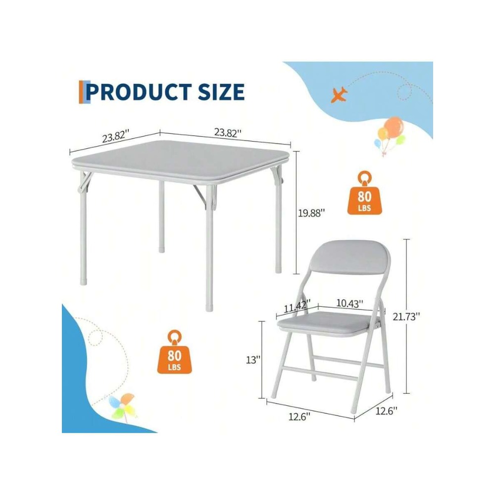 Składany zestaw stołu i krzese – Kids Outdoor Dining Set recenzja i cena