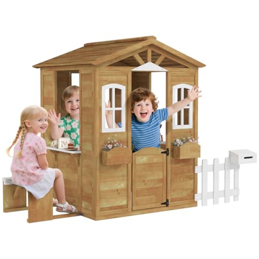 Domek do zabawy na zewnątrz dl – Kids Outdoor Playhouse recenzja i cena