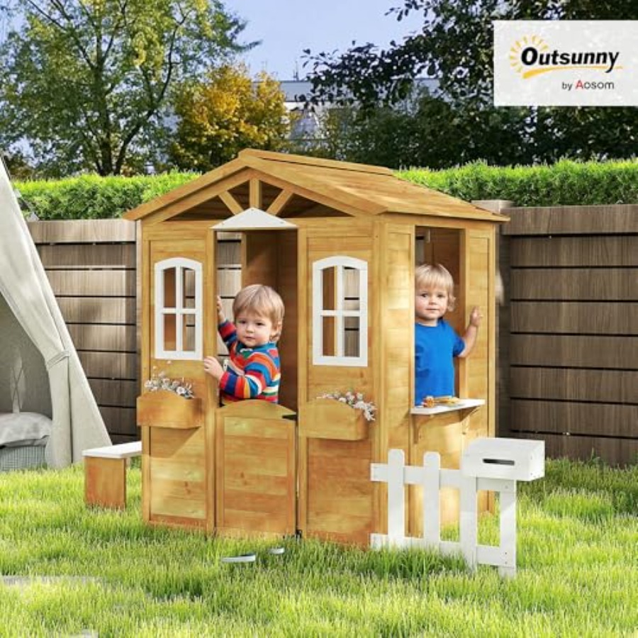 Domek do zabawy na zewnątrz dl – Kids Outdoor Playhouse recenzja i cena