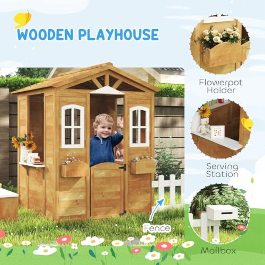 Domek do zabawy na zewnątrz dl – Kids Outdoor Playhouse recenzja i cena